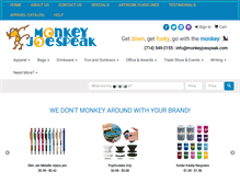 Tablet Screenshot of monkeyjoespeak.com